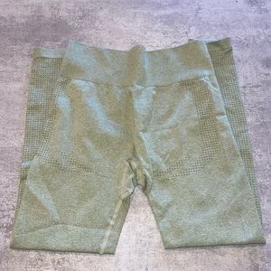 Sage Green Leggings, Size Large
